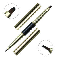 Pincel De Uñas Doble Final Para Arte De Uñas DIY Pincel De Línea De Estrípes Y Polvo De Acrílico Liquido Para Uñas UV GEL Extensión Y Dibujo De Francés - details 2
