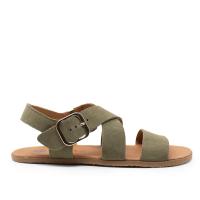 TINA KIZ 9100 KAKI Sandalias planas de Mujer 36420 25V SANDALIA BAREFOOT SERRAJE KAKI - details 3