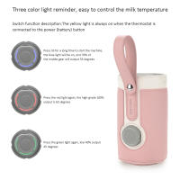 Calentador De Botella Para Bebé Portátil Con 3 Temperaturas Ajustables USB Calentador De Leche Para Viaje En Coche Seguro Y Ecológico Tamaño Medio - details 22