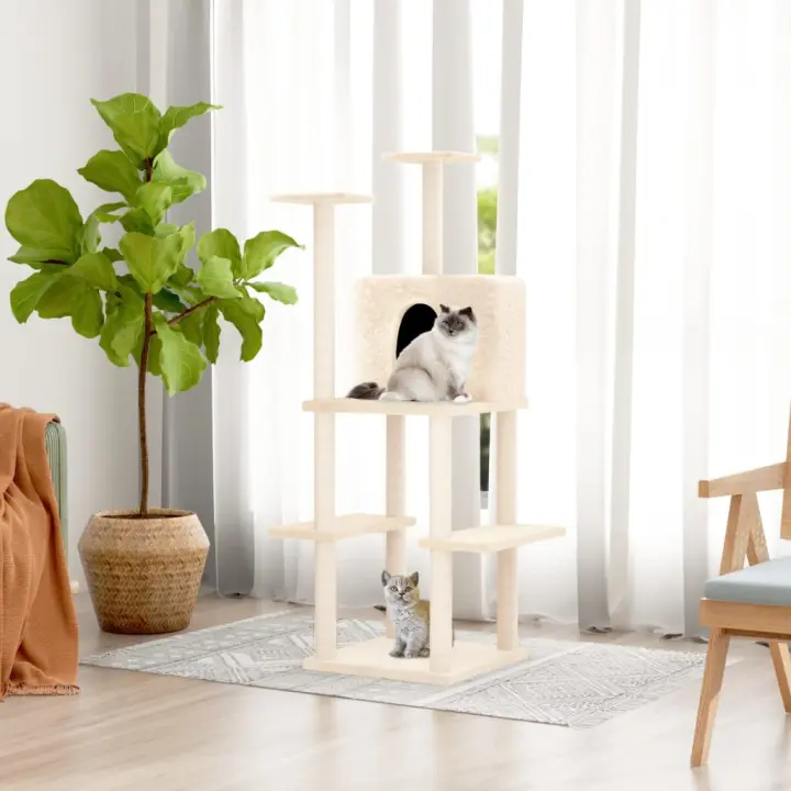 Árbol para Gatos con arañazo en Cream de ISAL 144,5 cm - 1