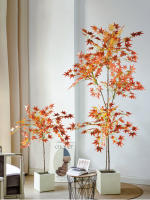 Árbol De Maple Artificial 70-140cm Hojas De Cola De Pollo De Seda Planta Japonesa Falsa Para Decoración De Jardín Y Habitaciones - details 7