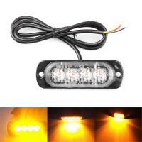 Luz De Advertencia Estroboscópica LED Para Coche Camión Remolque 1/2Pcs 4LED Luz De Emergencia Intermitente Universal Para Automóviles Y Motocicletas - details 6