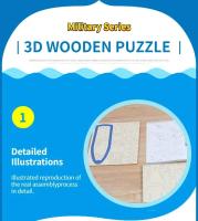 Puzzle 3D De Madera Vehículo Serie Modelo De Construcción Manual Autobús Camión Motocicleta DIY Educativo Simulación Juguete Temático - details 7