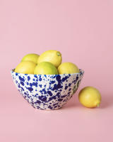 Ensaladera grande de Cerámica Moderna /Moteado Azul y Blanco PERSIA - Alfar Tierra Cocida - details 1