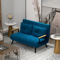 Sofá Cama Reclinable con Función de Cama, Sofá Ajustable con Respaldo Ajustable, Azul 102x73x81cm, Perfecto para Habitación de Invitados - details 3