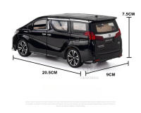 Modelo De Coche De Escala 1/24 Alphard En Aleación De Metal Simulación Vehículo MPV Con Sonido Y Luz Juguete Para Niños Regalos - details 2