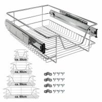 AREBOS 2x cajón telescópico Cajón de cocina Cesta extraíble extensible 60 cm - details 22
