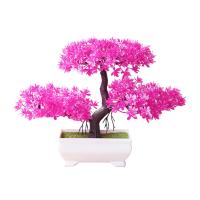 Arbusto De Bonsái Artificial Pinacio En Maceta Ornamento De Escritorio Planta Simulada Mini Potted Para Decoración Del Hogar - details 4