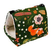 Hammock Para Ratón De Azúcar Hamster Oso Dorado Papagayo Nido De Pequeño Animal De Peluche Cálido Para Dormir Invierno Surtido De Colores - details 4