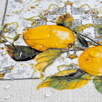 Cofan Rollo de Hule con Estampado de Limones y Mariposas | Impermeable | Medida: 1,40 x 25 m | Protector para la Mesa - details 1