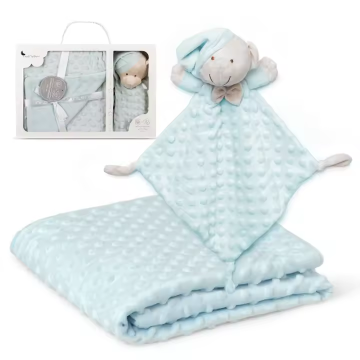 MANTA EM BOLHAS-80 X 110-CORALINA+DOUDOU 28X17-MOD. - 1