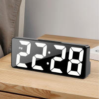 Reloj De Alarma Digital Multifunción Con Control De Sonido Modo Nocturno Temperatura Fecha Snooze 12/24H LED Para Escritorio - details 0