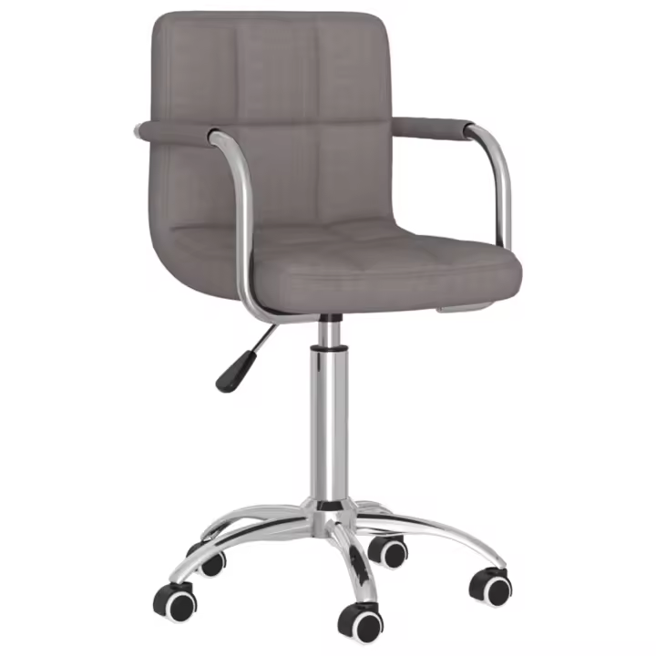 vidaXL Silla de comedor giratoria tela en color Gris claro/Crema/Taupé y más | cómodas modernas ergonómicas para comedor cocina salón hogar - 1