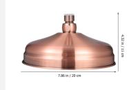 Cabezal de Ducha de Cobre, diámetro de 20cm (8 pulgadas), Cabezal de Ducha Fijo de alta presión con - details 3