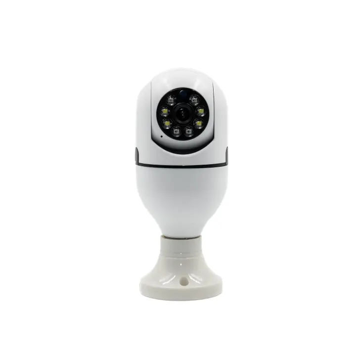 Cámara de Seguridad Oculta en Bombilla E27 de Yolanda Digital - Vigilancia 360°, Wi-Fi 2.4 G/5G, HD, Visión Nocturna, Audio Bidireccional, Fácil de Instalar - Ideal para Monitorear el Sueño del Bebé, Vigilancia, seguridad, cuidados bebe, YOLANDA DIGITAL - 1