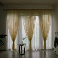 Cortinas De Moda Para Ventana Sencillas Y Modernas En Color Solido De Alta Calidad Decoración Festiva Para Bodas Y Hogar - details 44
