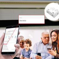 Interruptor Inteligente De Puerta De Garage Con WiFi Controla Tu Puerta De Garage Y Portón Sliding Con Alexa Google Home SmartLife Tuya APP Remote Control - details 7