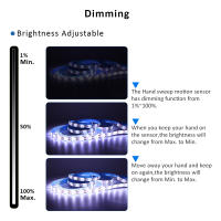 Tira De LED Con Sensor De Movimiento USB 5V Luz De Fondo Para Armario De Cocina Control Por Movimiento De Mano 1M 2M 3M - details 4