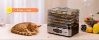 Aigostar Deshidratador Eléctrico de Alimentos, 240W, Control de Temperatura 35-70°C, Temporizador 99h, 5 Bandejas Extraíbles, Cuerpo de Acero Inoxidable, para Carne, Fruta y Verdura, Libre de BPA - details 4
