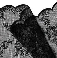 Cortinas De Encaje Sencillo Negro Para Ventanas De Sala Y Dormitorio Cortinas De Partición Para Ventanas Bayas Tejidas Alargadas - details 4