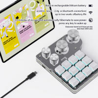 Teclado Mecánico RGB BT Con Macro Personalizable 12 Teclas 4 Engranajes Para Photoshop Y Gaming Romoral Macropad Hotswap - details 3