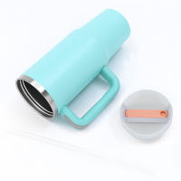 Tapa De Repuesto Para Taza Stanley De 40Oz Con Pajita Desmontable Y Antidesbordamiento Reutilizable Cubierta De Vaso Resistente Al Salpicadizo Para Deportes - details 10