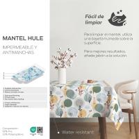 Valentia Home Mantel Hule SAINA | Mantel Estampado Antimanchas | Mantel Repelente de Agua | Mantel Protección Mesa | Mantel al Corte para Comedor o Cocina | Varios tamaños | Mantel Rectangular y Redondo al Corte - details 1