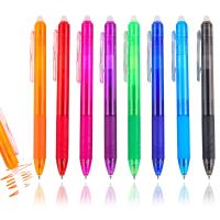 8pcs Rotulador De Gel Erasable 0.7mm Multicolor Para Dibujo Y Escritura Suministros Escolares Y De Oficina Material Plástico - details 0