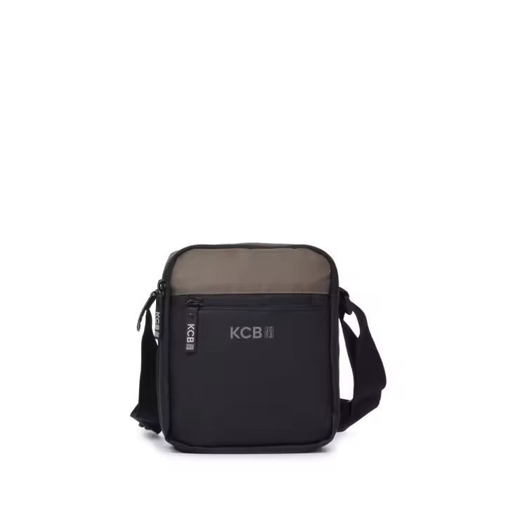 KCB Bandolera Pequeña de Hombre Doble | Espacioso, Práctico y 100% Vegano - 1