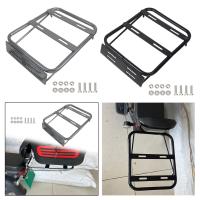 Soporte De Equipaje Trasero Para Motocicleta Robusto Desmontable Con Tornillos Base Cuadro De Rueda Portabandeja Almacenamiento - details 2