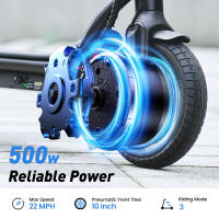 Patinetes Electricos Adultos iScooter W6 500W 10" 36V7.8Ah Batería Máxima Alcance 30 Km Potente para Adultos - details 4
