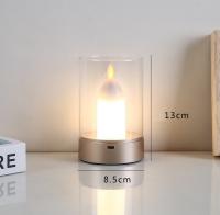 Vela LED Recargable Con Sensor De Movimiento Luz Nocturna Small Flameless Candelabra Para Decoración Del Hogar Lámpara De Ambiente - details 9