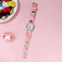 Reloj Infantil De Cuclillas Con Patrón De Flamenco Divertido Resistente Al Agua De Moda Y Casual Con Marcadores Arábigos Y Correa De Goma - details 7