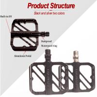 Pedales De Bicicleta BUCKLOS R36 Con Rodamientos Sellados Plataforma Plana Antideslizante Para BMX Y Ciclismo Accesorios De Bicicleta De Aluminio Ultraligero - details 4