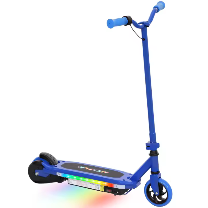 AIYAPLAY Patinete Eléctrico para Niños de 6-14 Años Patín Eléctrico Max. 10 km/h Motor 80 W Autonomía Máxima 8 km Patinete Eléctrico Infantil con Luces LED Freno Posterior - 1