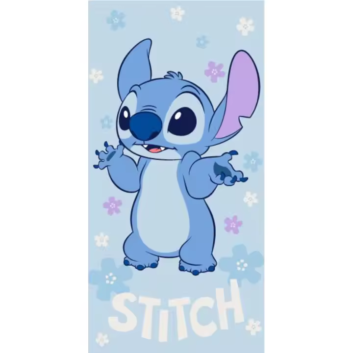 STITCK Toalla Playa Disney Microfibra Azul 70 X 140 CM Para Playa ,Piscinas y Gimnasio Absorbente ,Ligera Rapido Secado - 1
