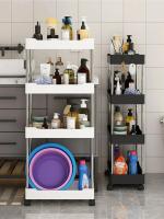 Estante De Baño Móvil De 4 Niveles Con Ruedas Organizador Espacioso Para Ducha Estante De Almacenamiento Para Shampoo Y Accesorios De Baño - details 0