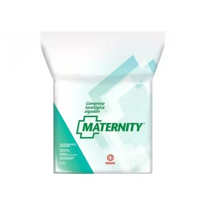Indasec Maternity Compresa Tocológica Algodón 20 uds 20 Unidades - 1
