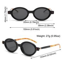 Gafas De Sol Redondas Pequeñas Y Ovaladas Moda Retro Para Hombres Gafas De Sol Hip Hop Para Playa Viajes Streetwear Con Marco Redondo Tendencia Unisex - details 2