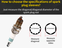 Kit De Herramientas Para Remoción De Encendido Magnético 14mm 16mm Con Rosca De 3/8" Y Llave Giratoria De 12 Puntos De 16mm Longitud De Extensión De Soplete - details 1