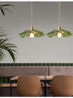 Lámpara Colgante De Vidrio Moderna Cognac Blanco Verde Single Head Para Comedor Dormitorio Café Balconada Estudio Luz LED - details 5