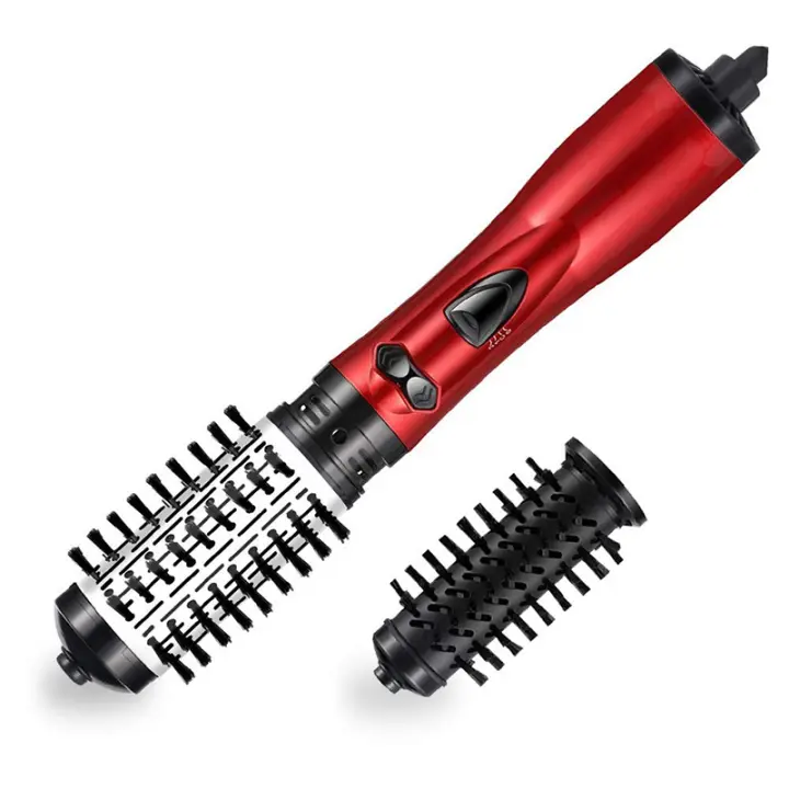 Set Profesional De Peine Secador De Pelo 2 En 1 Con Rueda Volante Eléctrica Para Crear Volumen Peine Calentador De Aire Rotativo - 1