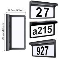 Luz De Número De Casa Solar LED Impermeable Para Exterior Luz De Pared Sin Cable Decorativa Para Jardín Y Puerta Con Signo De Dirección - details 5