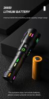 Lámpara De Mano LED De Alta Potencia Con Ampliable Zoom Luz Colorida Para Camping Emergencias Foco Largo Alcance Con Película Absorbente De Fluorescencia - details 9