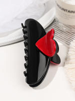 3 Pcs Accesorios De Peluquería Para San Valentín: Pinzas Para Cabello En Forma De Corazón Grandes Y Rosas Para Mujeres Fuerte Agarre Para Cabello Grueso - details 9