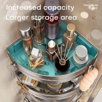 Organizador De Baño Estante De Almacenamiento Para Cocina Aluminio Sin Perforar Rack De Ducha Accesorios De Baño - details 4
