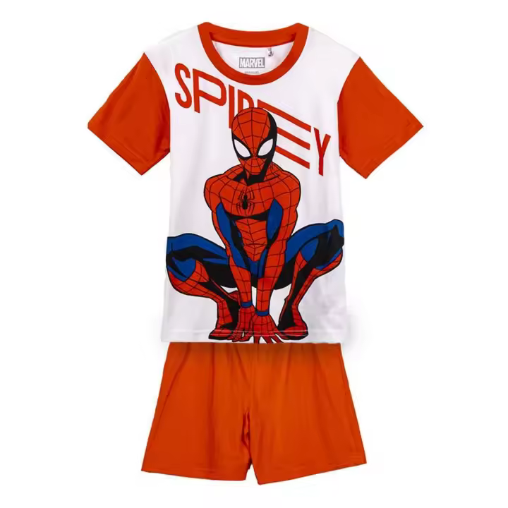 Pijama Corto Spiderman 73216 Rojo Niño - Producto Oficial - 1