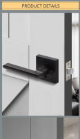 Cerradura De Puerta Para Baño Y Dormitorio Con Manija De Tres Bisagras Seguridad Universal Para Puertas De Madera Espesor 35-50mm Acero De Zinc Electroplacado - details 5