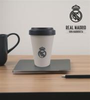 Real Madrid Vaso Para Llevar Crema Empolvado 400ml, Producto Oficial - details 2