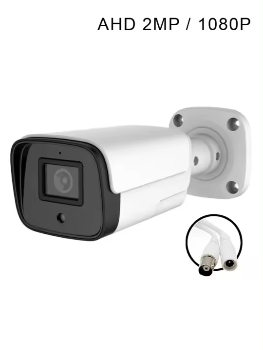 Cámara De Seguridad AHD 4K 8MP 5MP 2MP CCTV Metal Bullet Exterior Con Visión Nocturna Y Pantalla Infrarroja IP65 Resistente Al Agua Para Vigilancia 1080P - 1
